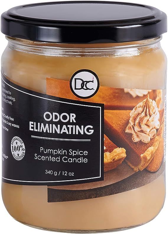 Pumpkin Spice Odor Eliminating Highly Fragranced Candle - Eliminates 95% of Pet, Smoke, Food, and... | Amazon (US)