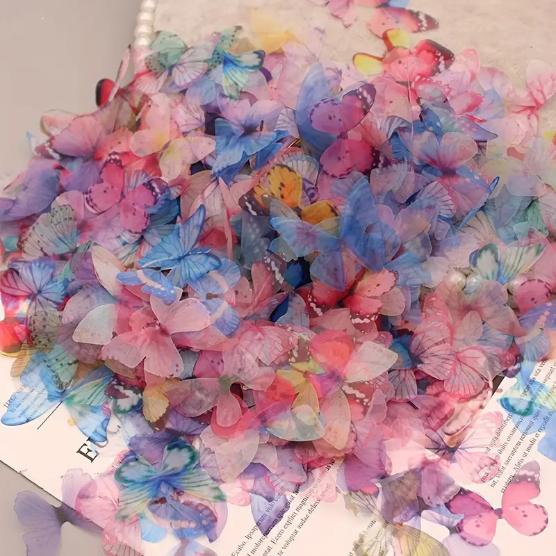Mixed Color Single Layer Tulle Butterfly Wings Charms Diy - Temu | Temu Affiliate Program