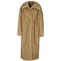 Stand Studio - Wynther Brown Faux Fur Coat - Größe 36 - braun | Fashionette (DE)