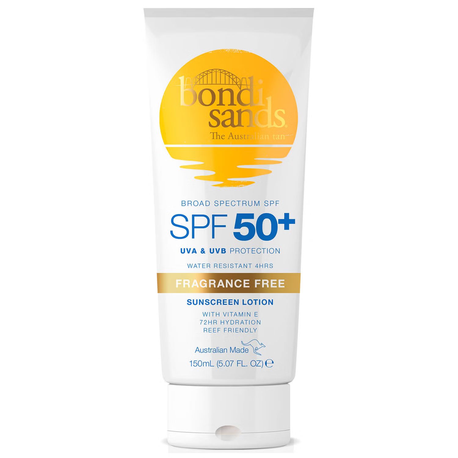 Bondi Sands Sunscreen Lotion SPF50+ - Fragrance Free 150ml | Cult Beauty