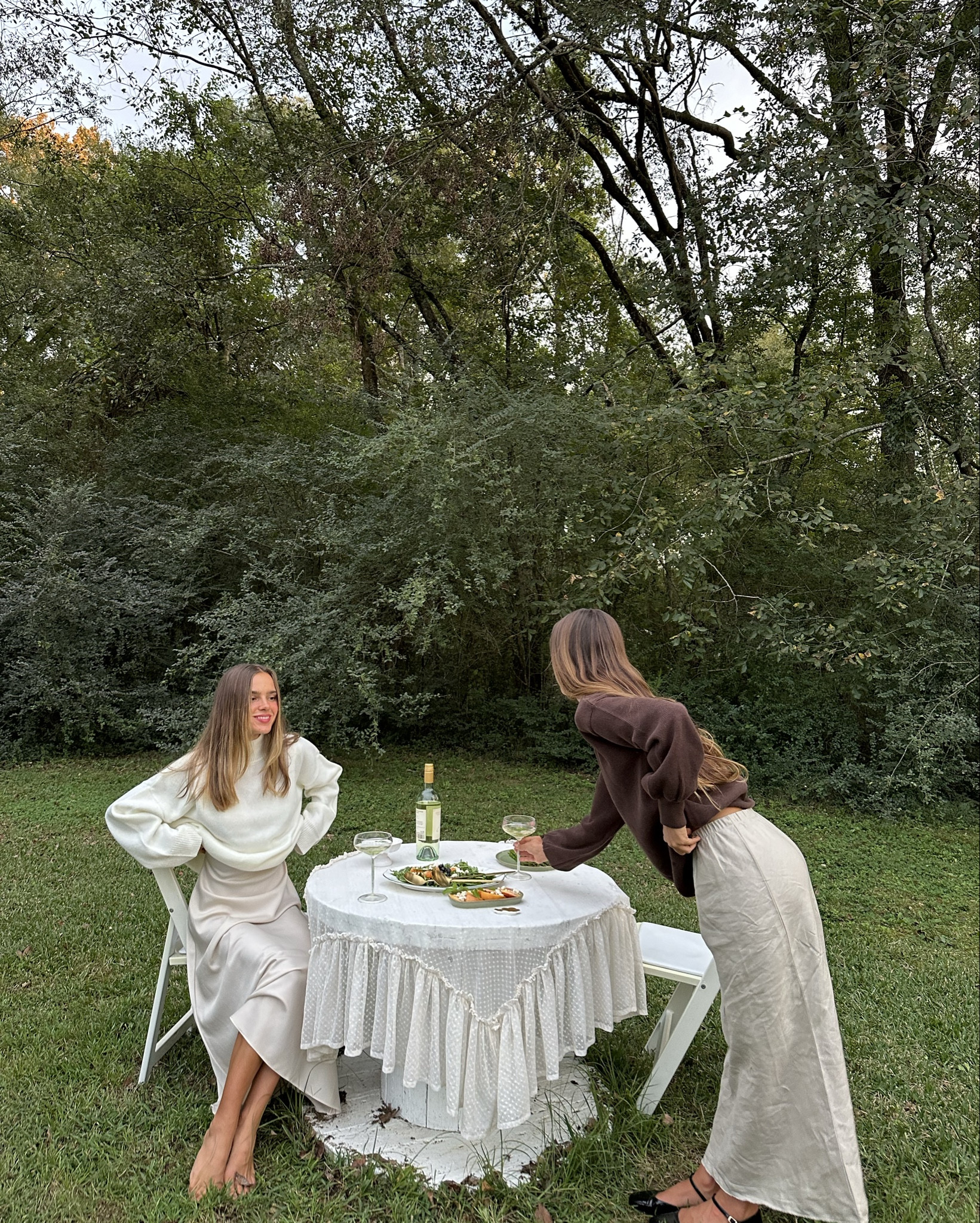 girly dinners are what I was made for.🤍🌿🕊️ all of these dreamy pieces from wolf & badger made this such a sweet night!

#LTKSeasonal #LTKGiftGuide #LTKParties