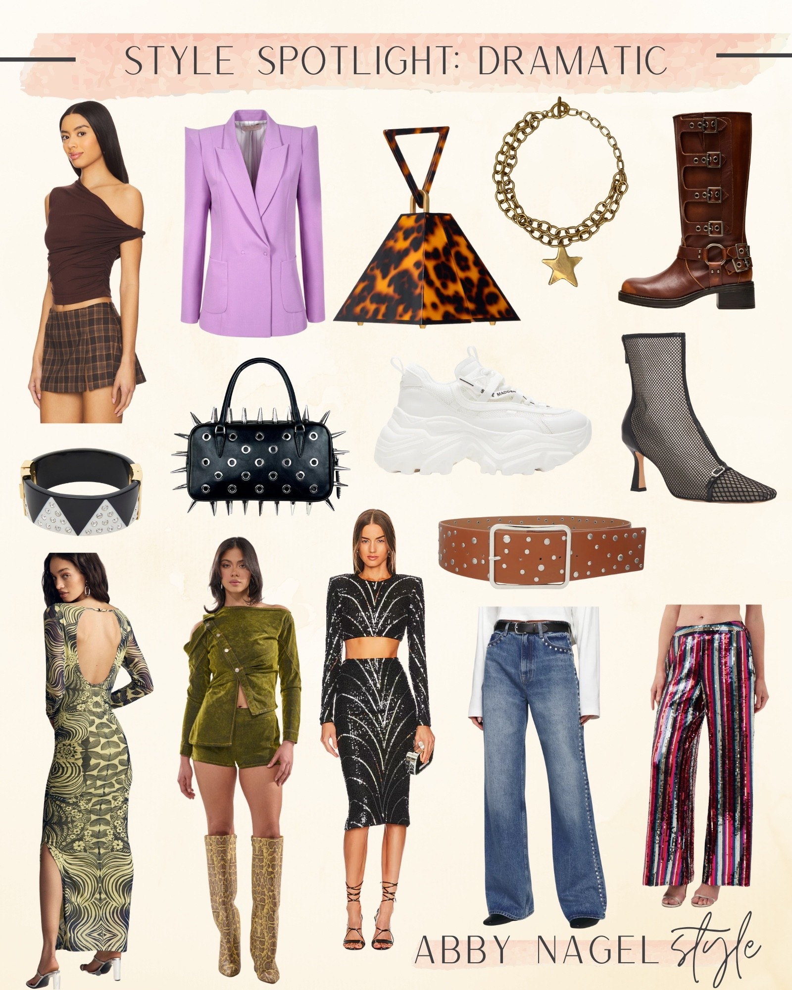 Dramatic: asymmetric, bold, extreme, angular