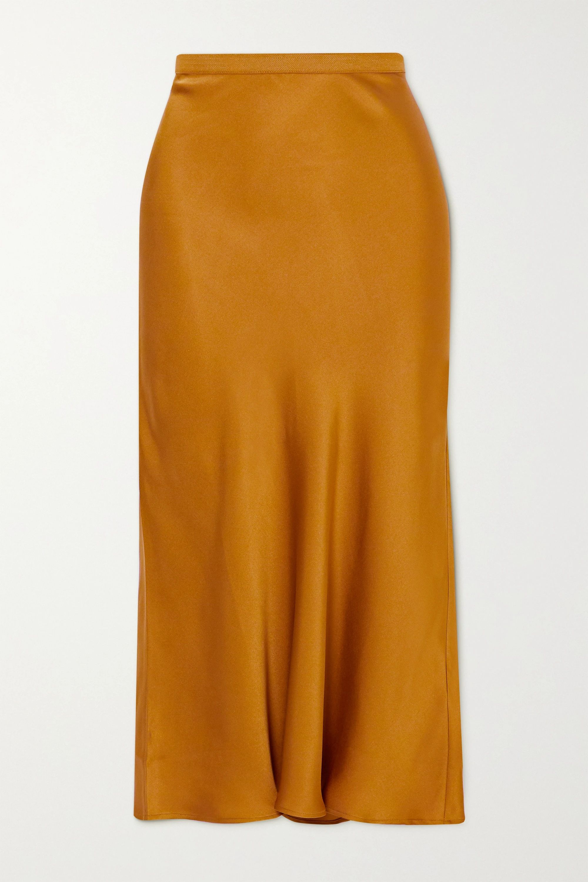 Bar silk-satin midi skirt | NET-A-PORTER (UK & EU)