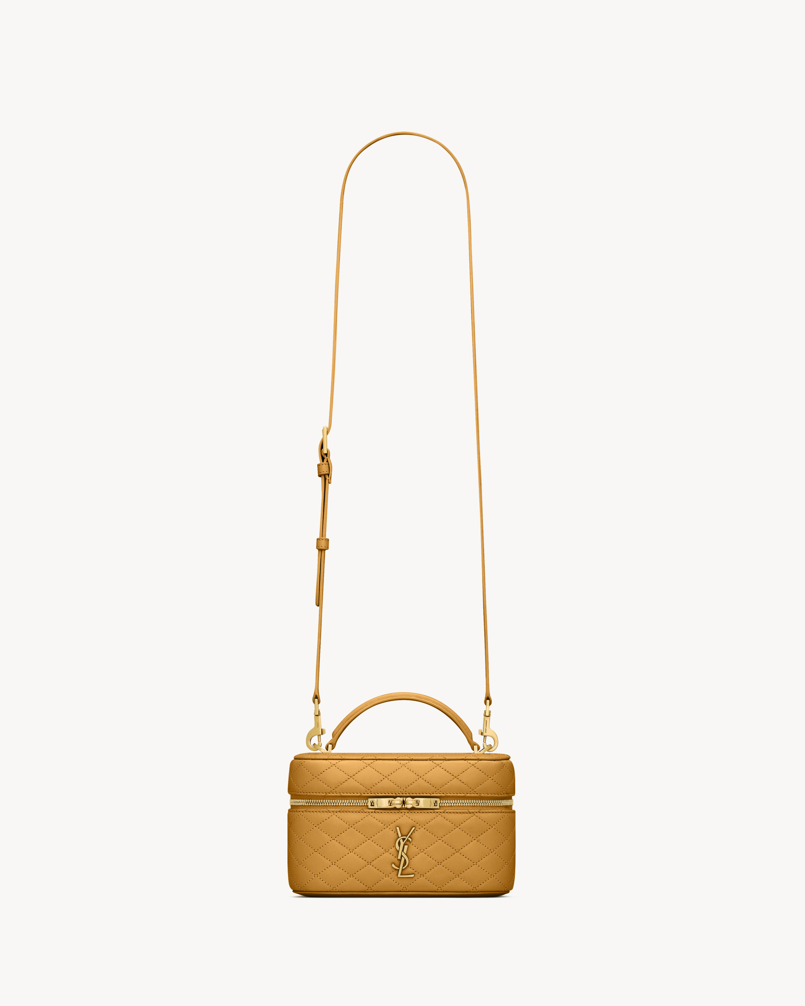 Saint Laurent Gaby Vanity Bag In Lambskin - Yellow - Women - One Size | Saint Laurent Inc. (Global)