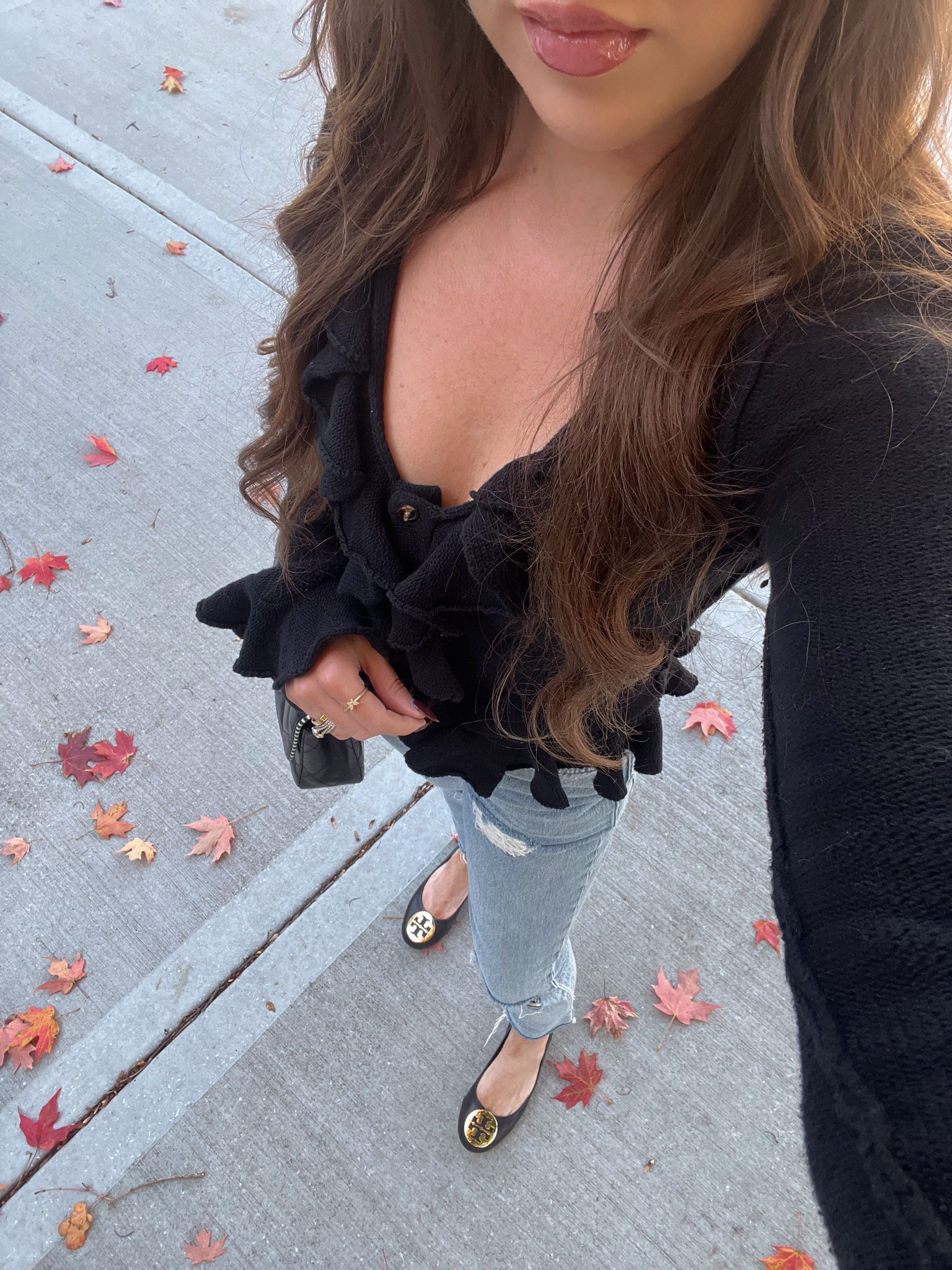 This ruffle cardi is so cute and comfy paired with distressed jeans and flats!

Wearing XS in cardigan and 24 in jeans.

#LTKShoeCrush #LTKStyleTip