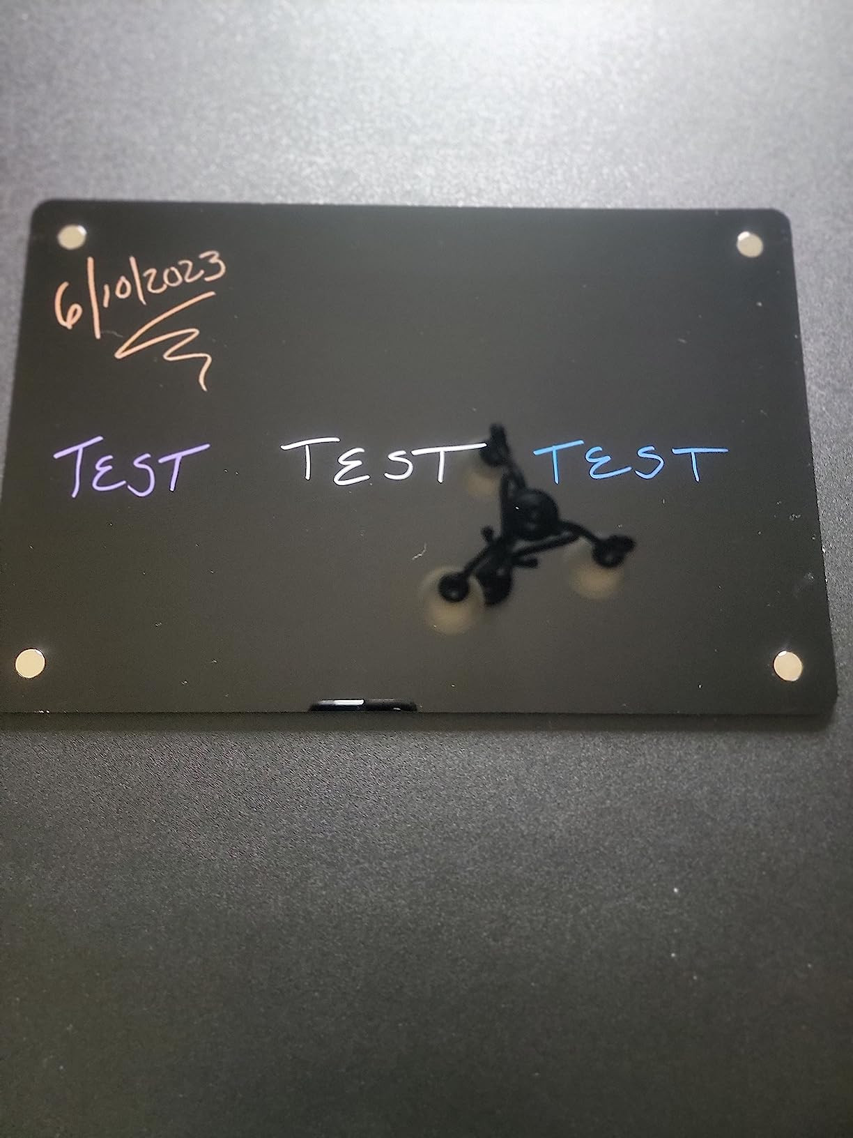 JonXon 8"x12" Acrylic Magnetic Dry Erase Board for Fridge, Clear Acrylic Magnet Calendar for Refr... | Amazon (US)