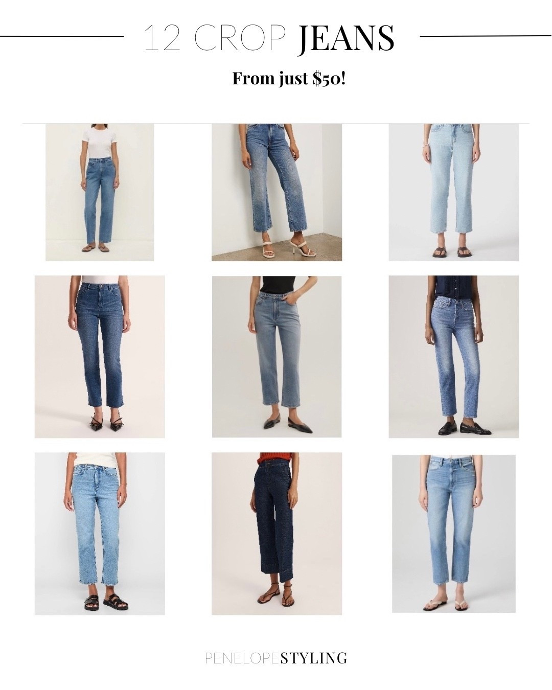 The perfect Autumn jeans from just $50! Style with slides, sneakers, ballet flats or loafers. Add a great tee and layer a jacket!

#autumnstyle #autumnfashion #jeans #croppedjeans 

#LTKjeans #LTKaustralia #LTKautumn