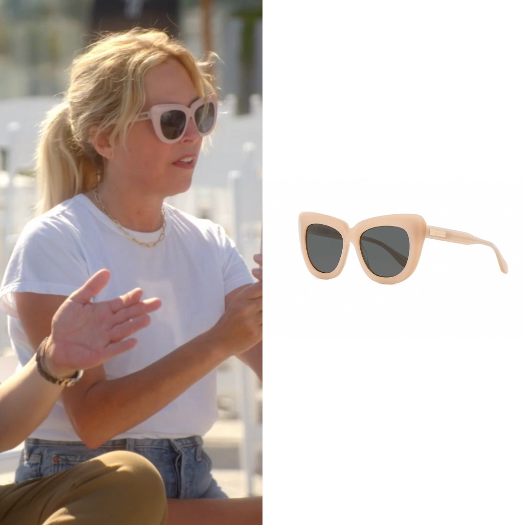 Sutton Stracke’s Nude Cat Eye Sunglasses 