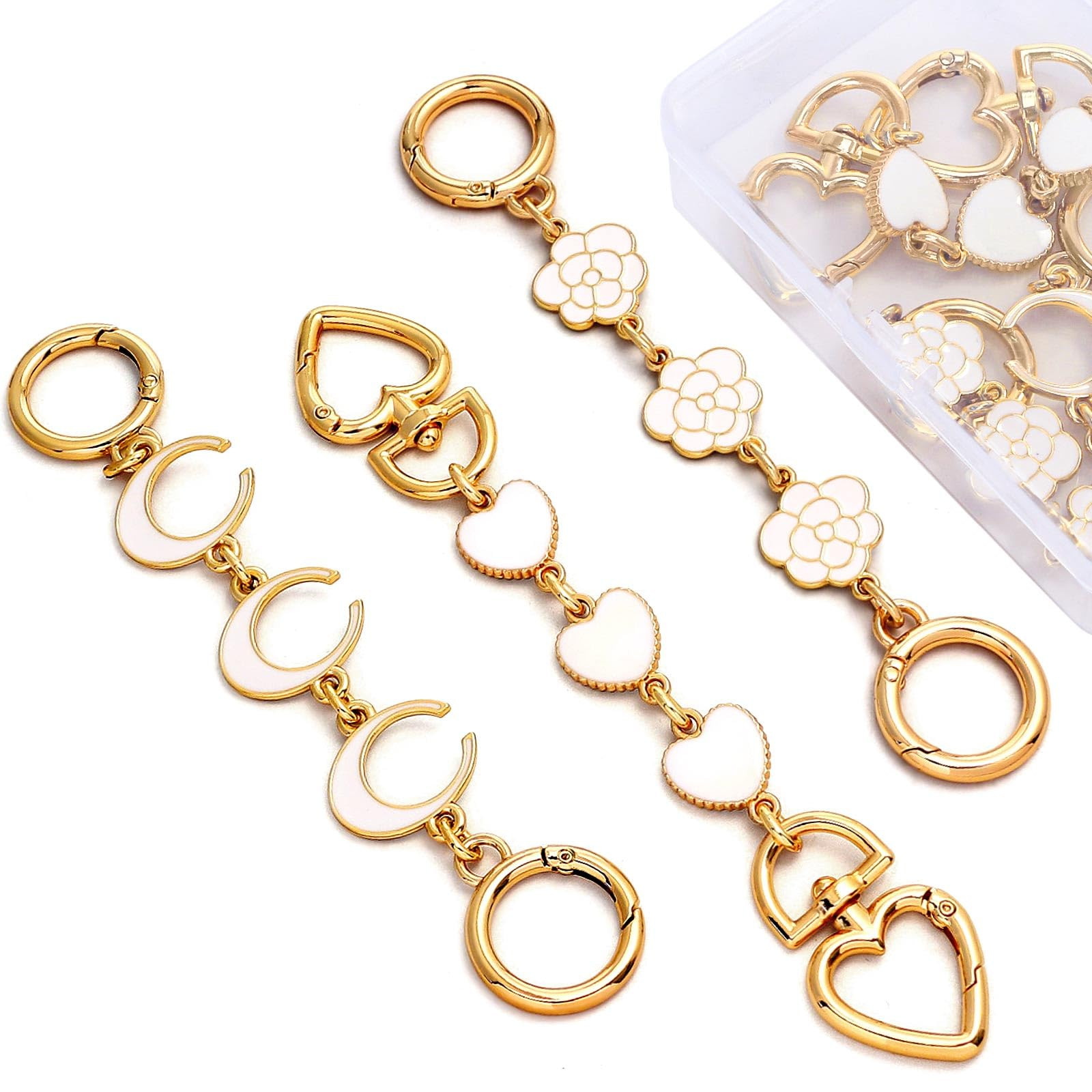 Seloom Purse Strap Extender Purse Chain Bag Exquisite Charms Purse Straps Replacement Chain for H... | Amazon (US)