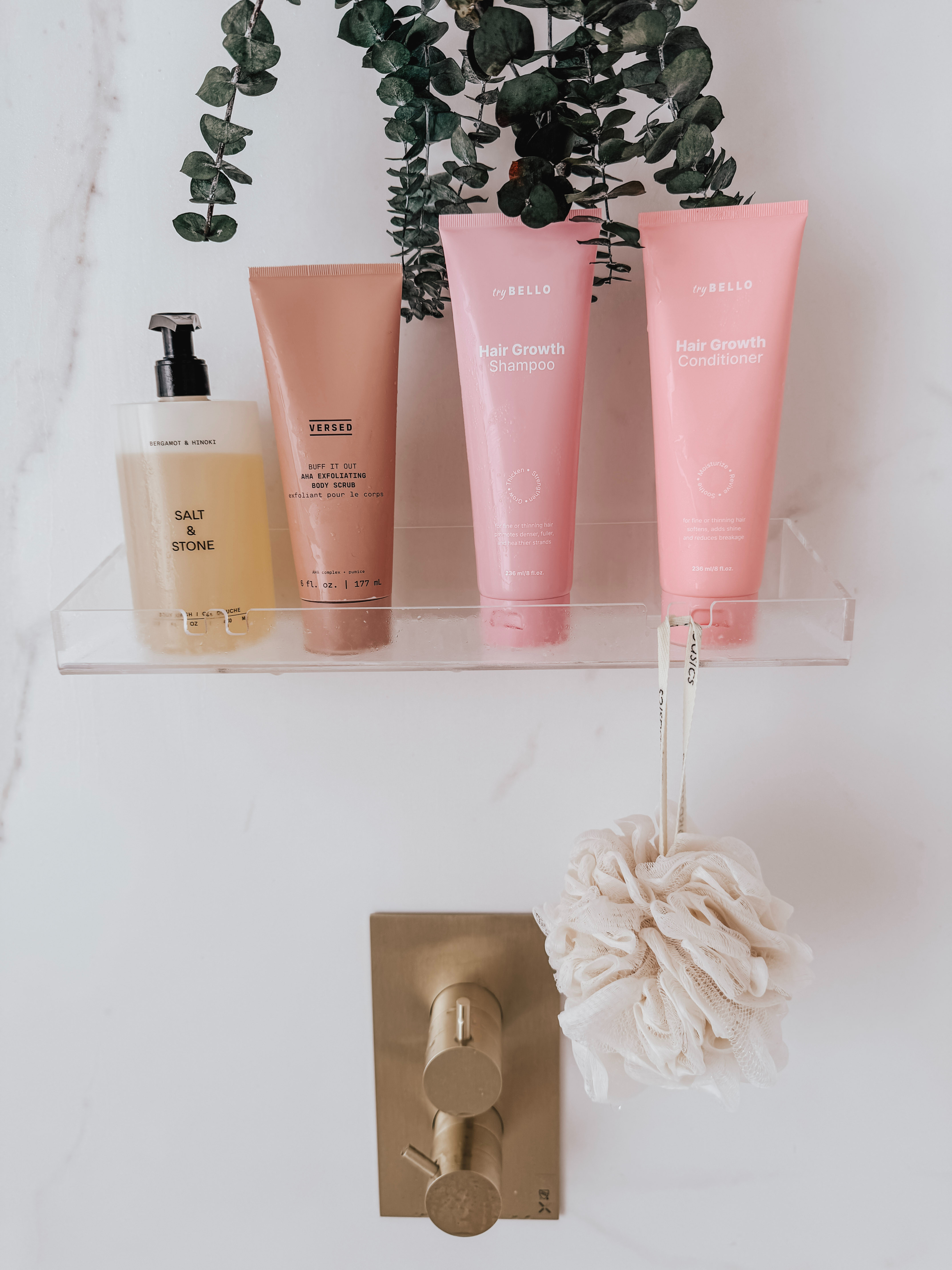 Lately my everything showers have been so good… I’ve been using a hair growth shampoo and strengthening conditioner that make my hair feel thicker, plus a scalp serum I’ve been consistent with for less shedding. I’ll go in with an exfoliating scrub so my skin actually feels smooth after, then finish with this vitamin C body oil that smells amazing and leaves the best glow. And I swear by this detangle brush… it just glides through wet hair without pulling. 

 #LTKBeauty