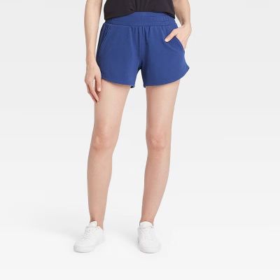 Women's Mid-Rise French Terry Shorts 4" - All in Motion™ | Target