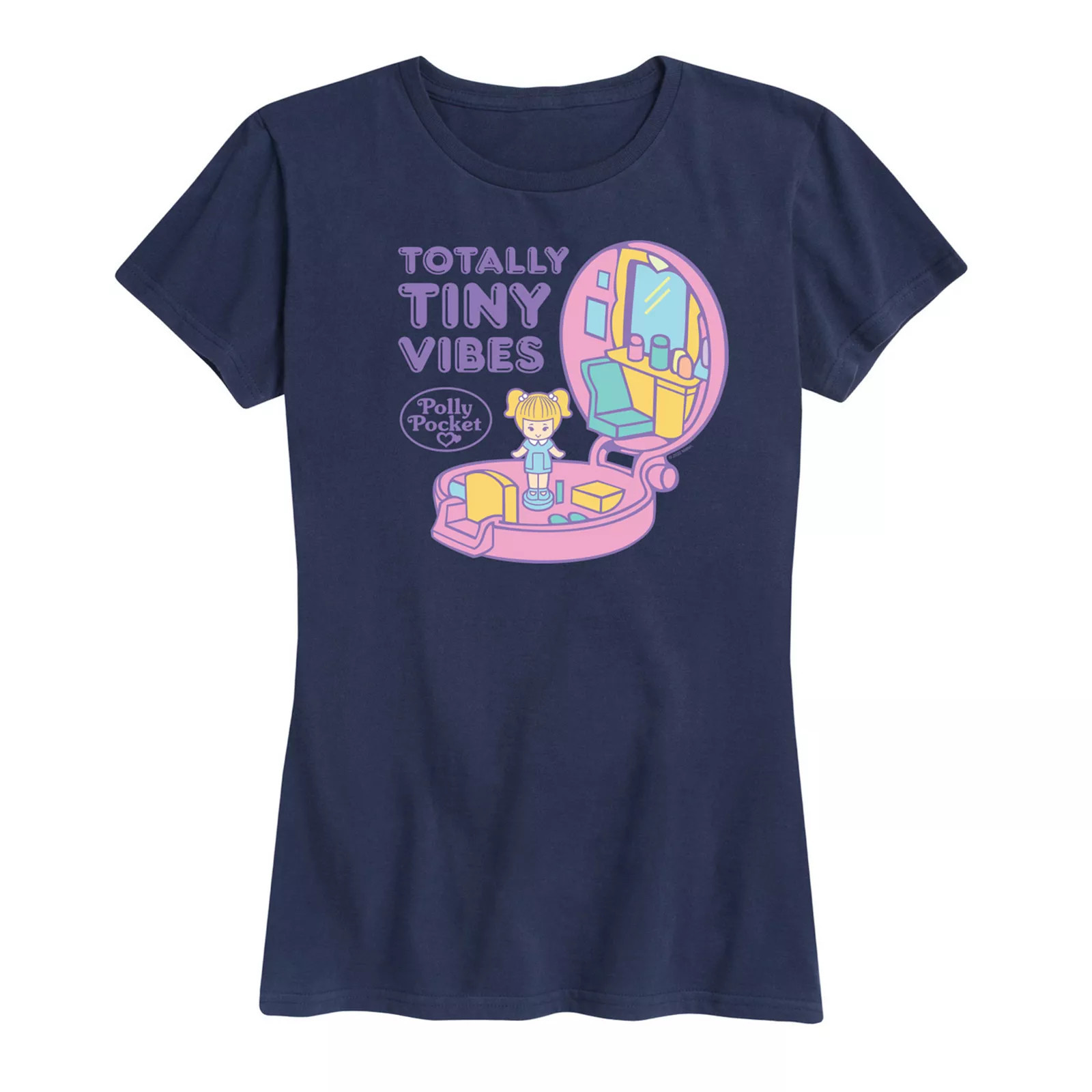 Women's Polly Pocket Totally Tiny Vibes Graphic Tee, Size: Small, Blue | Kohl's