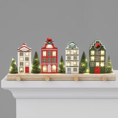 Lit Village Christmas Stocking Holder - Threshold™ | Target