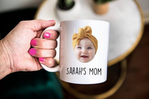 baby photo gift, baby photo mug, custom child mug, Personalized photo gift, kid face mug, Mothers... | Etsy (US)