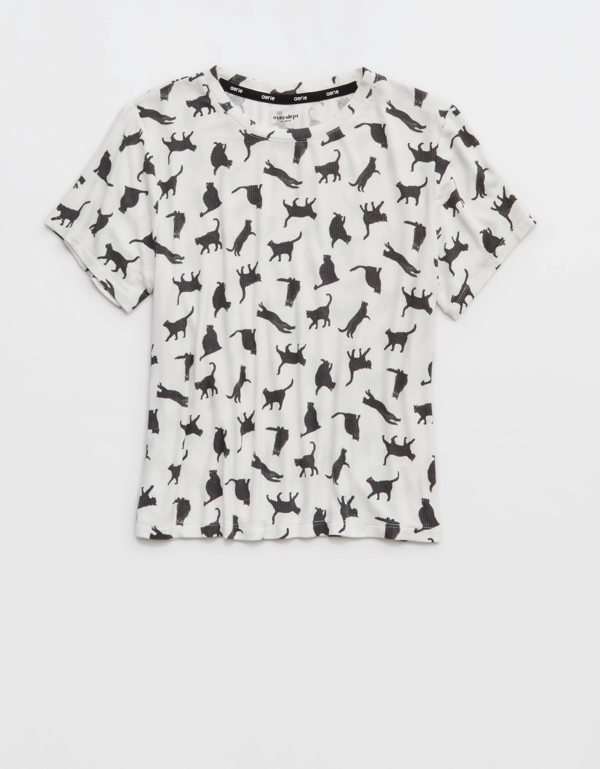 OVERSLEPT by Aerie Real Soft\u00ae Ribbed Baby T-Shirt | American Eagle Outfitters (US & CA)