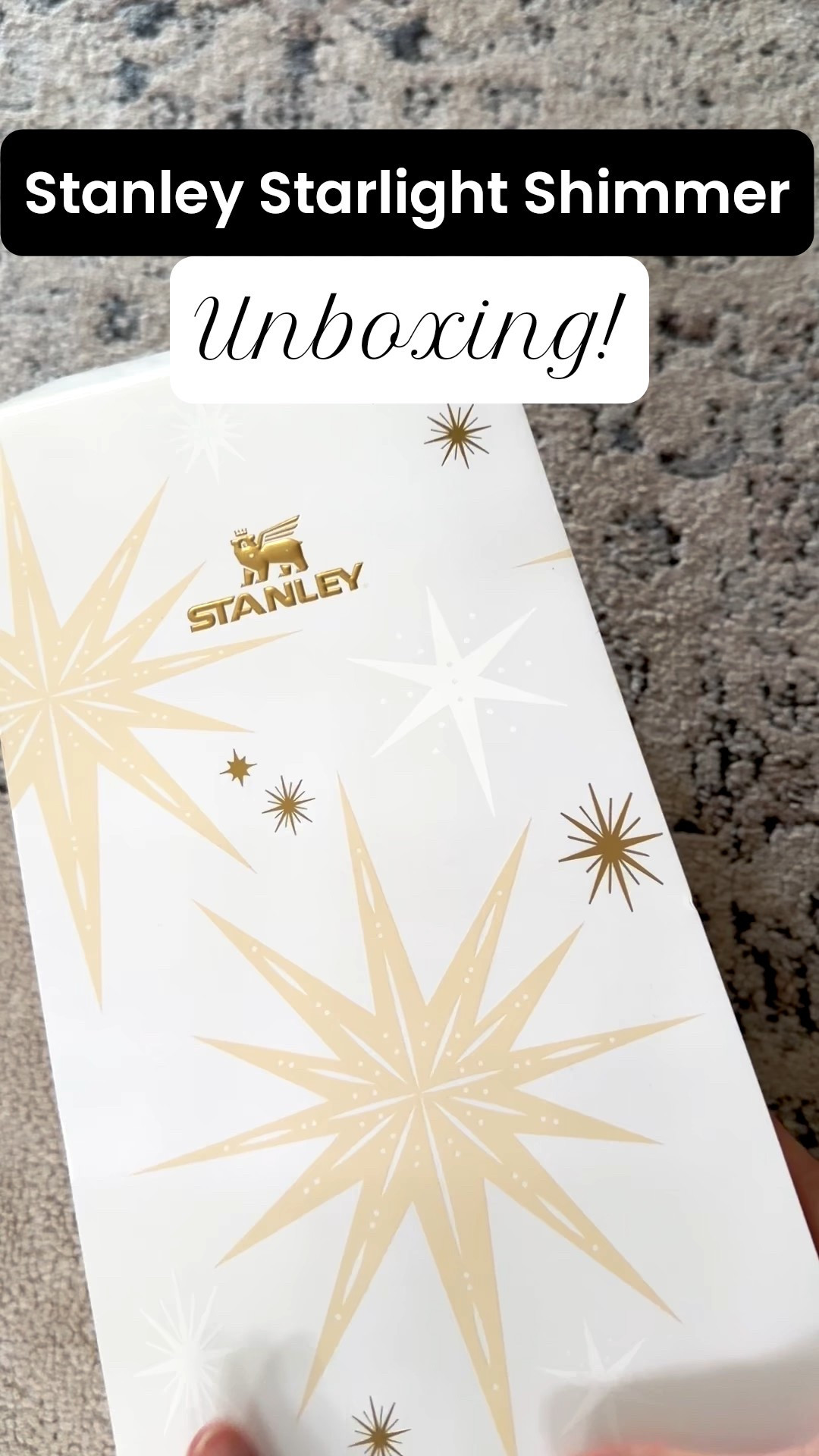 Unboxing the limited edition Stanley Starlight Shimmer collection and she is STUNNING! @stanley_brand #stanleypartner#LTKCyberWeek 

#LTKHoliday #LTKFindsUnder100