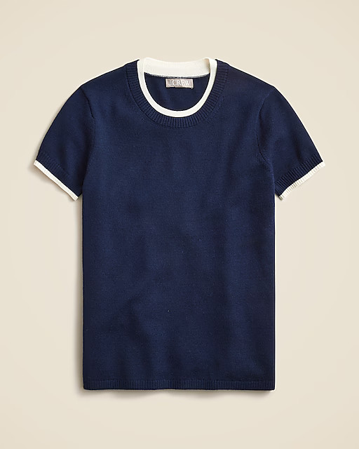 Carolyn layered sweater-tee in merino wool | J. Crew US