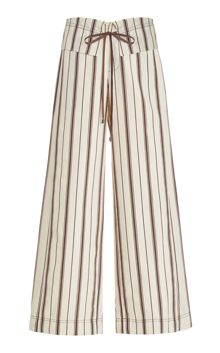 Cannoli Folded Cotton Wide-Leg Pants | Moda Operandi (Global)