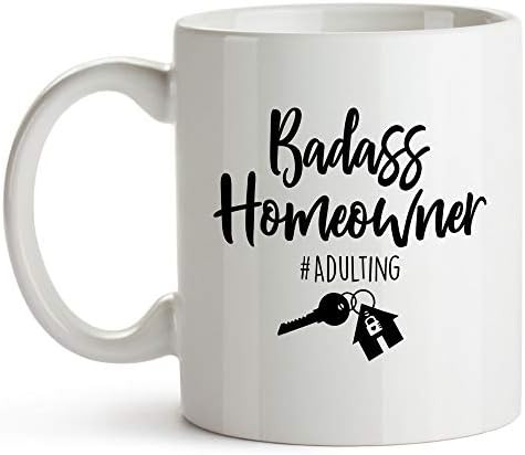 YouNique Designs First Time Homeowner Mug, 11 Ounces, Housewarming Gifts for New (White) | Amazon (US)