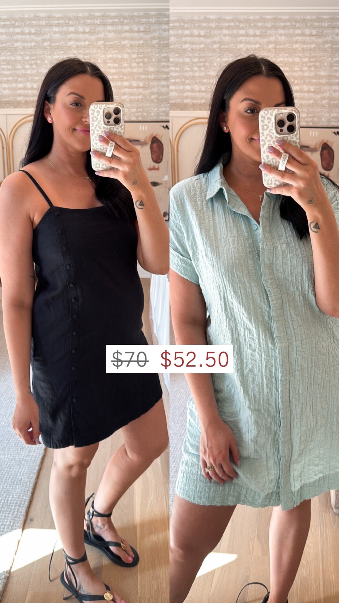 These are my kind of mini dresses during my postpartum period 🙌 These both come in different colors/patterns and are only $52.50 with code “AFLTK” at checkout 

#LTKSaleAlert #LTKSpringSale #LTKStyleTip