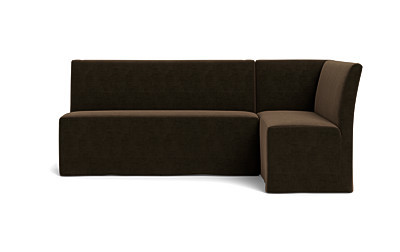 Dorian Slipcovered Right Banquette | Interior Define