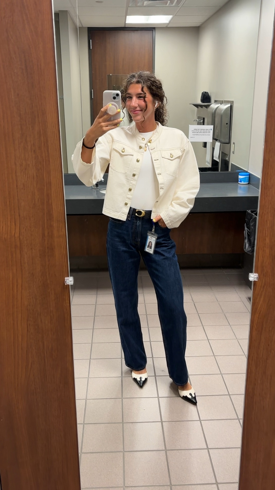 The perfect work outfit for the late summer / early fall months! This jacket from Madewell is on sale for $90 versus $130 right now and is SO PERFECT🩵 

#LTKSaleAlert #LTKSeasonal #LTKWorkwear
