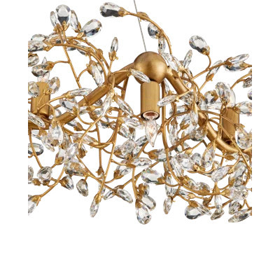 Crystal Bud 24 - Light Unique Wagon Wheel Chandelier | Wayfair North America