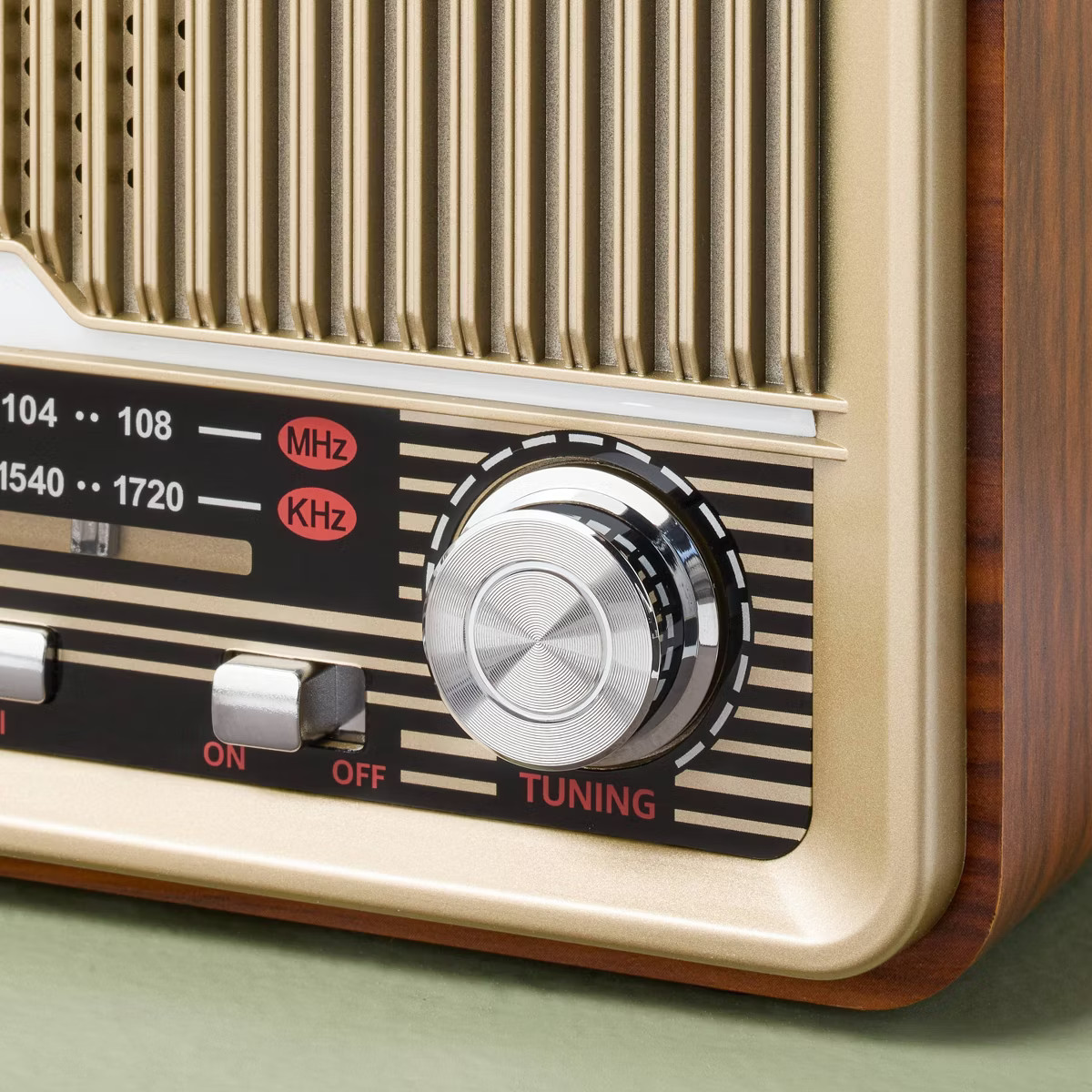 Vintage Wood Finish AM/FM Radio and Bluetooth Speaker - Hearth & Hand™ with Magnolia | Target