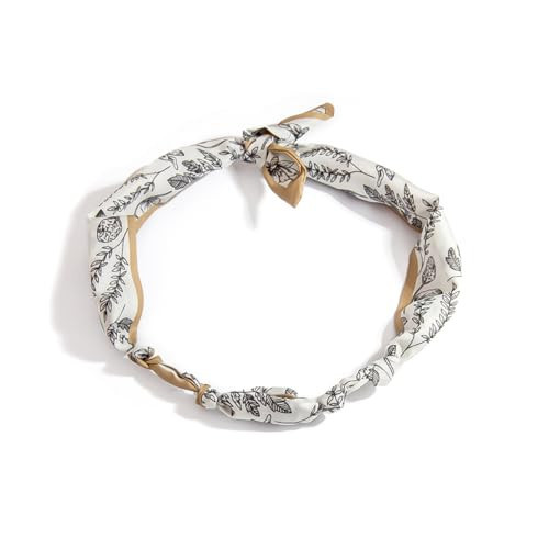 Dcfywl731 Silk Scarf Necklace for Women Choker Necklace Bandana Neck Scarf for Women | Amazon (US)