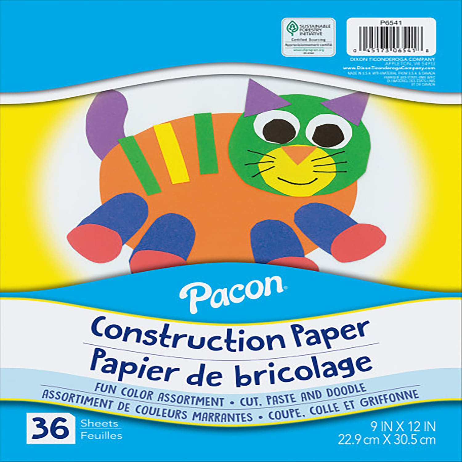 Roselle Colored Construction Paper, 36 Pages | DollarTree