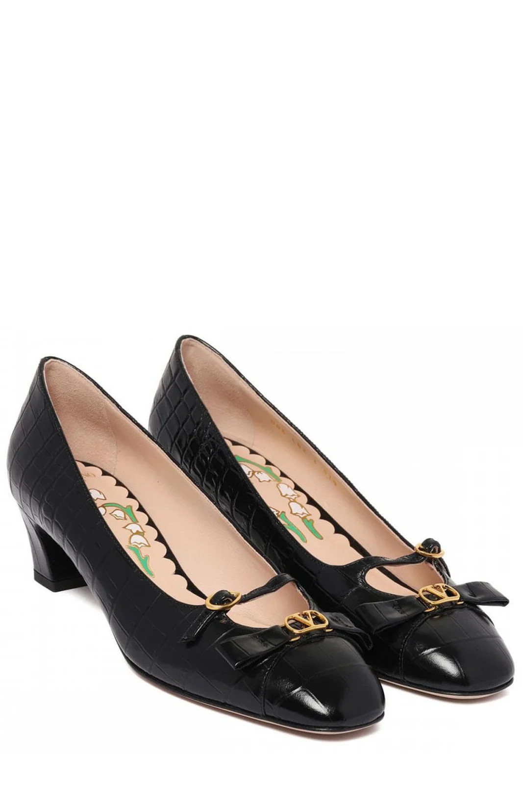 Valentino Bowow Décolleté Square Toe Pumps | Cettire Global
