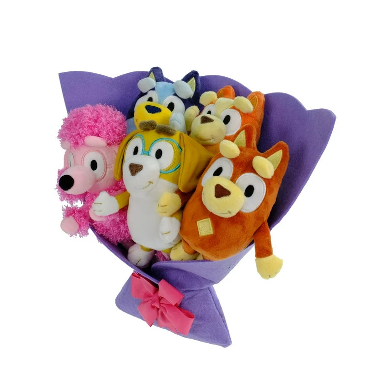 Bluey Family Plush Valentines Bouquet, by Ruz | Walmart (US)