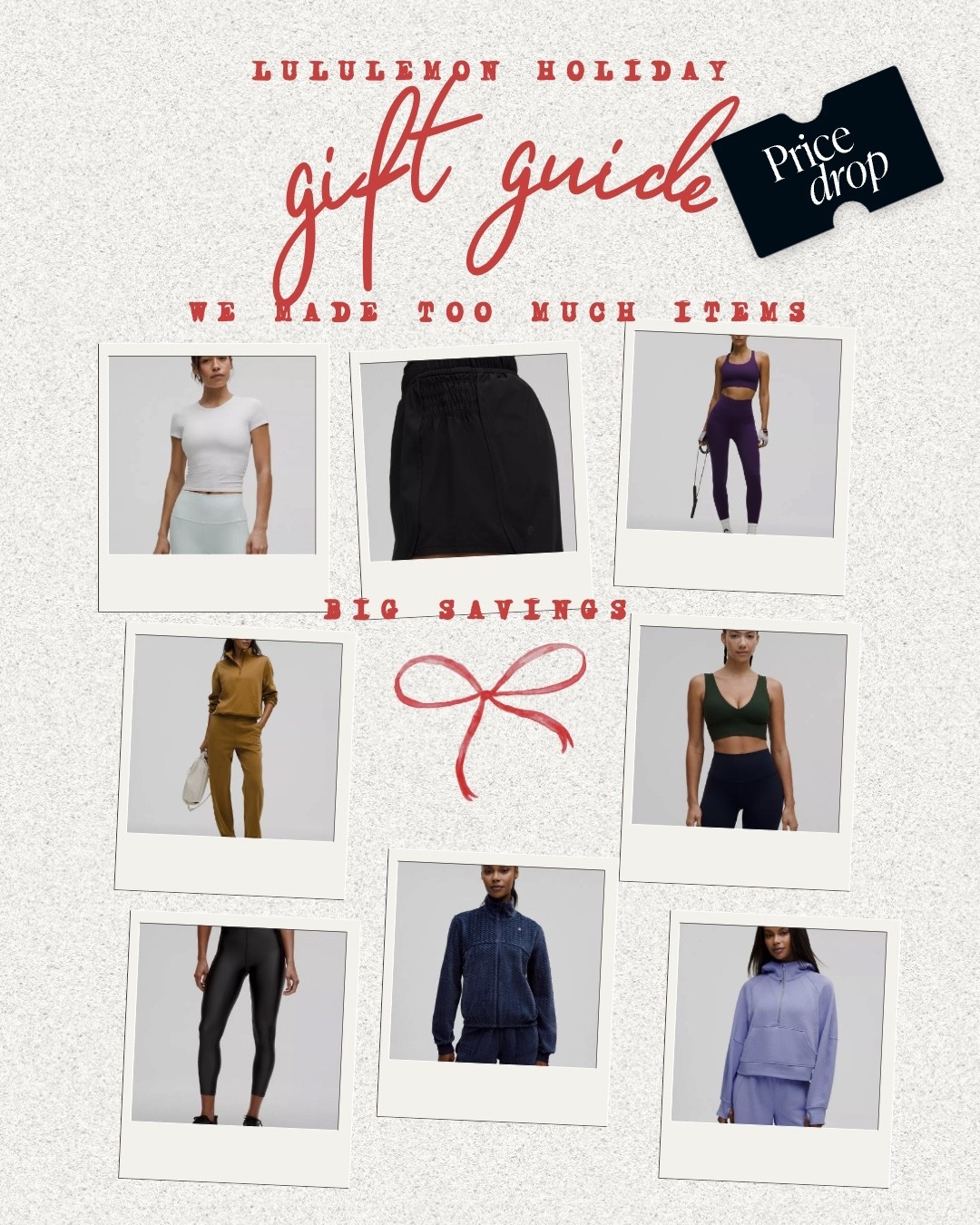 Idk if you guys have shopped the “we made too much” section of Lulu recently but there’s a ton of great items at low prices. It’s definitely worth a look for those teens or family members who appreciate quality! 
#lululemon 

#LTKGiftGuide #LTKActive #LTKfitnessgoals