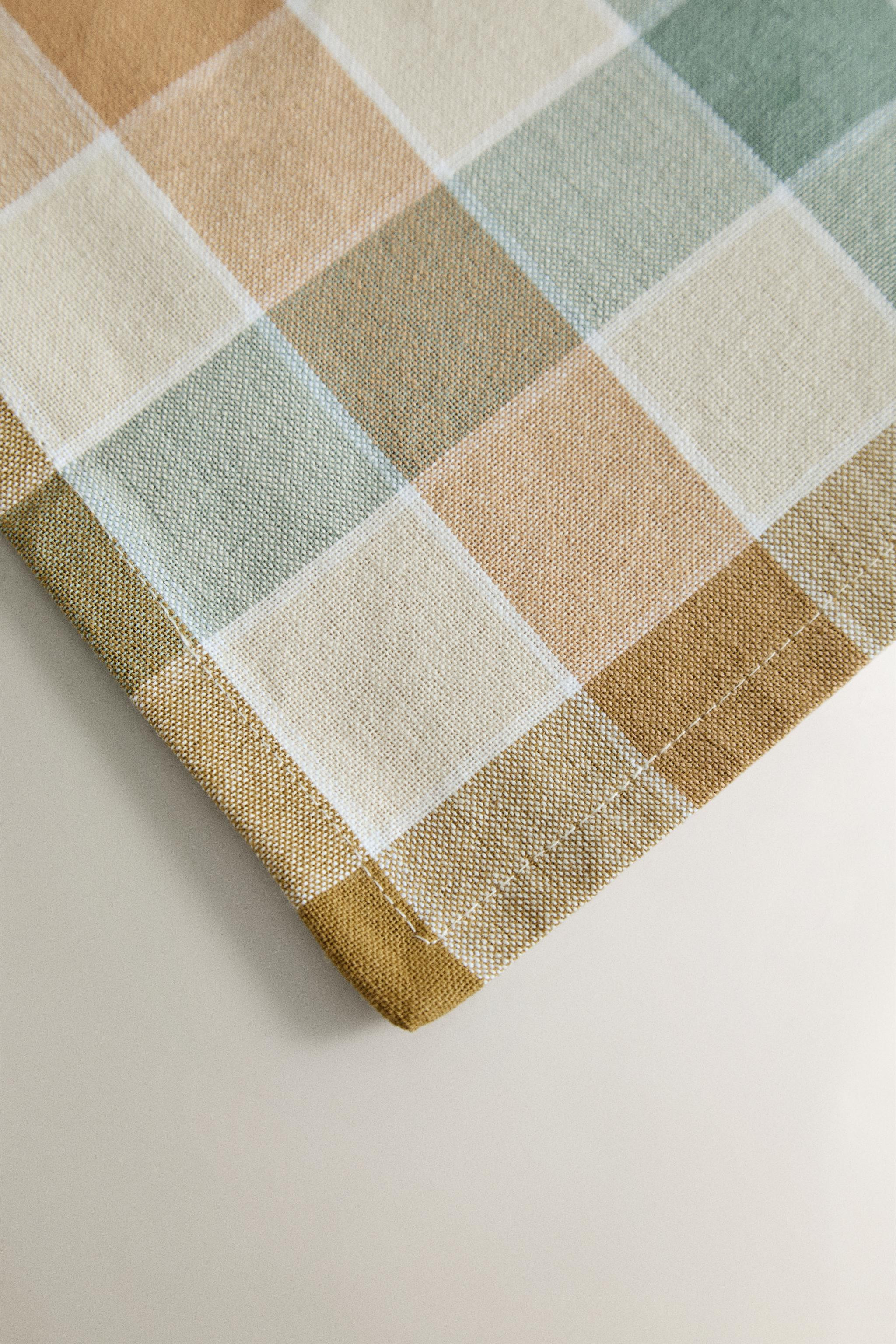 PACK OF CHECK DYED THREAD NAPKINS (PACK OF 2) | Zara US