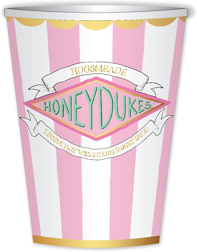 Bonjour Fête X Harry Potter Honeydukes Pink Stripe Paper Party Cups | Premium Harry Potter Party... | Amazon (US)