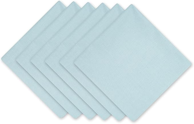 DII Solid Napkin Set Collection, 20x20, Robin's Egg Blue, 6 Piece | Amazon (US)