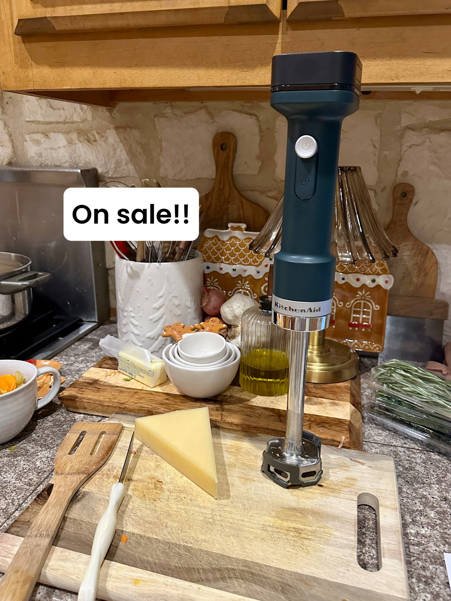On sale!! 
If you’re shopping for someone who loves cooking, this immersion blender is one of those gifts they’ll use all winter long. 🤍
I pull mine out constantly for soups, sauces, and quick weeknight meals — it’s powerful, easy to clean, and honestly one of those kitchen tools I wish I’d bought sooner.
Such a perfect Christmas gift for home cooks, new homeowners, or anyone who loves cozy winter recipes. 🎄🍲


#KitchenGadgetGift #ChristmasGiftIdeas #ImmersionBlender #LTKHome #SoupSeason #HomeCookLife #HolidayGifts2025 #KitchenFavorites

#LTKSaleAlert #LTKGiftGuide #LTKfoodie