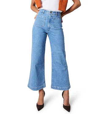 Sailor Denim High Rise Wide Leg Jeans | Dillard's