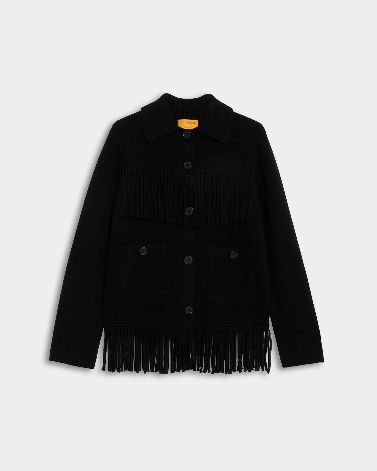 Western Fringe Jacket - Black | Guest In Residence