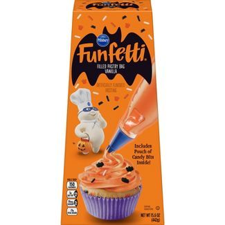 Pillsbury Funfetti Halloween Vanilla Filled Pastry Bag, 16oz | Target