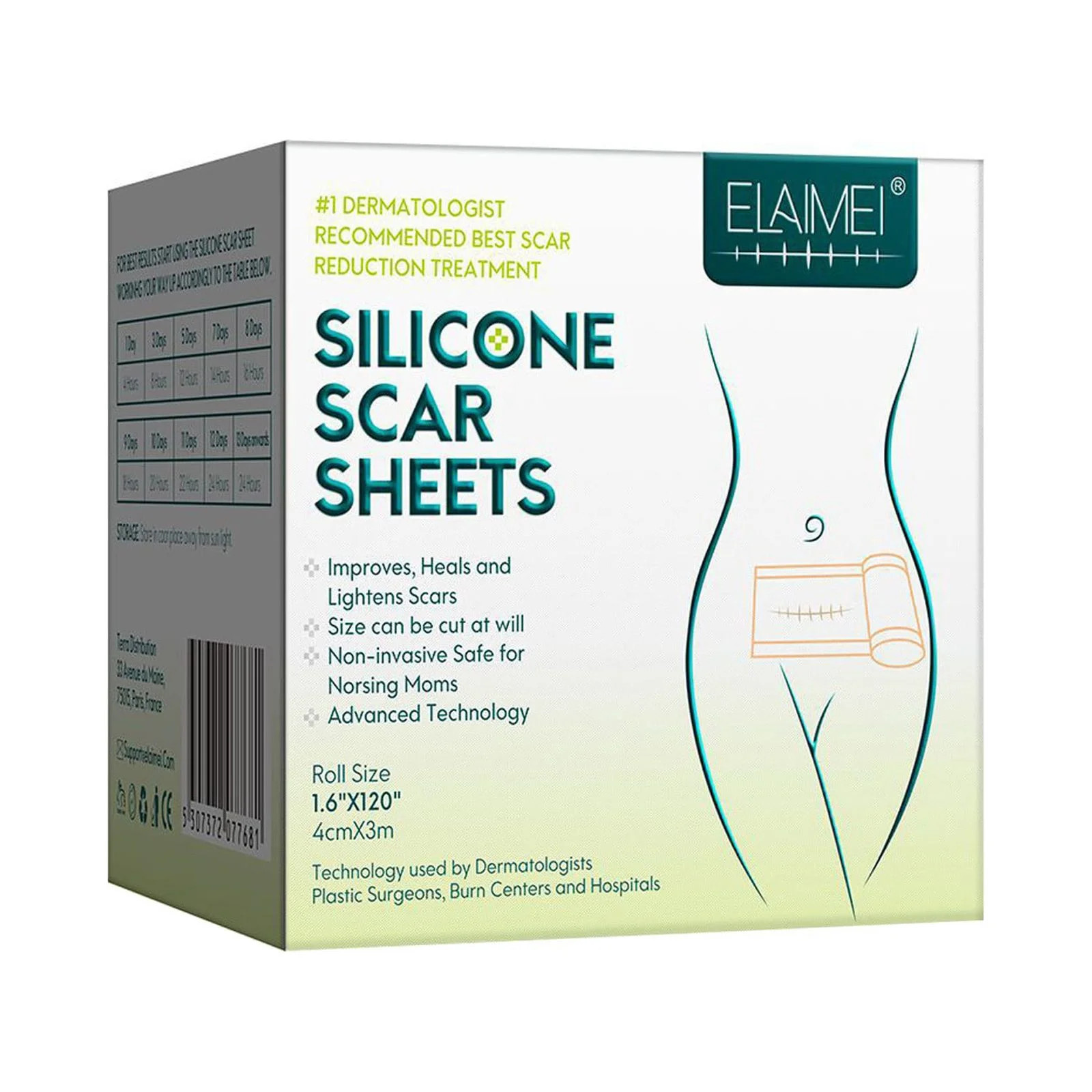 100pcs Soft Silicone Tape For Scar Removal (1.6'' X 120'') Scar Treatment, Silicone Scar Sheets, ... | Walmart (US)