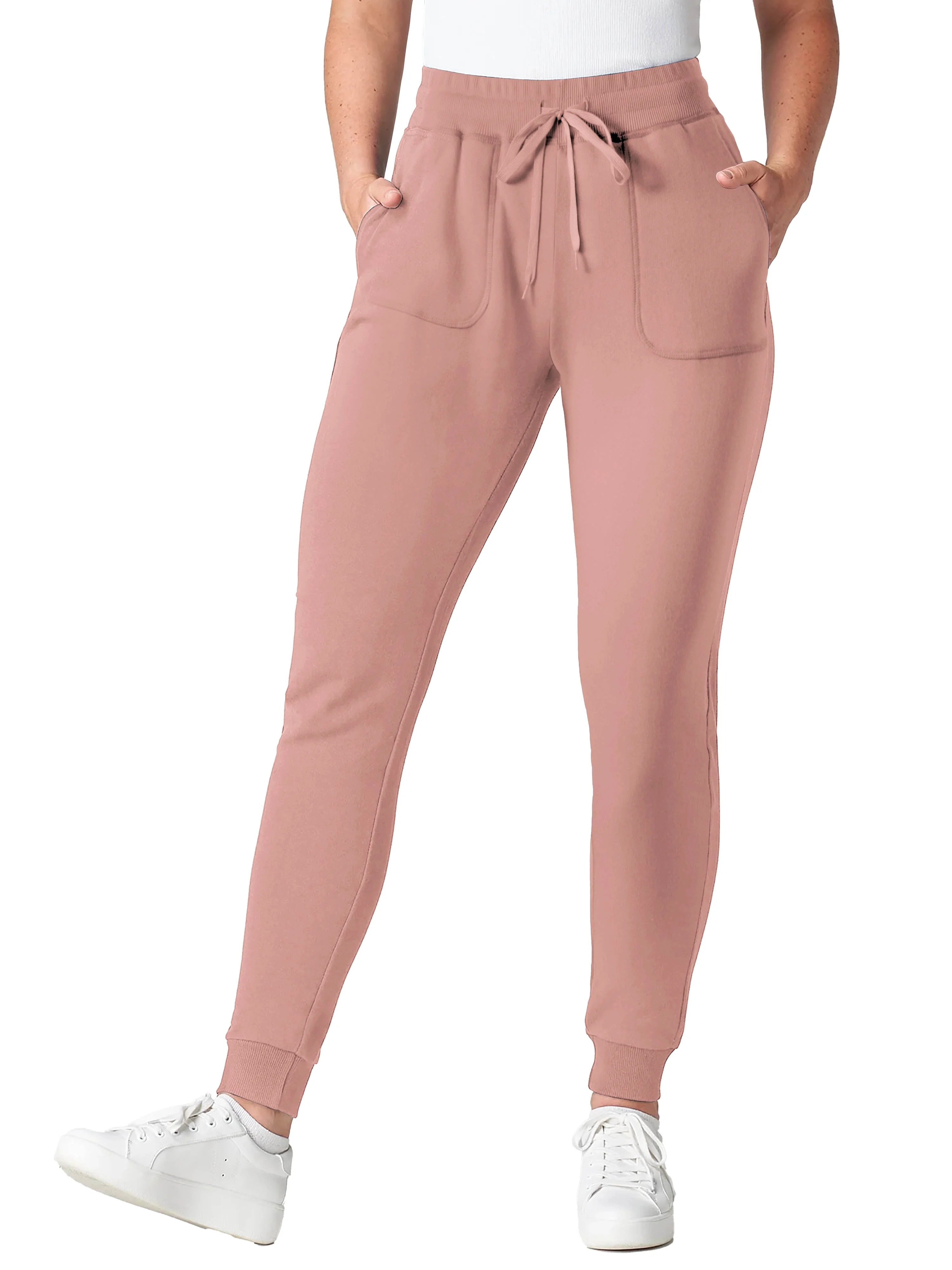 Ma Croix Womens Premium Soft Fleece Sweatpants Yoga Joggers with Ribbed Cuffs | Walmart (US)