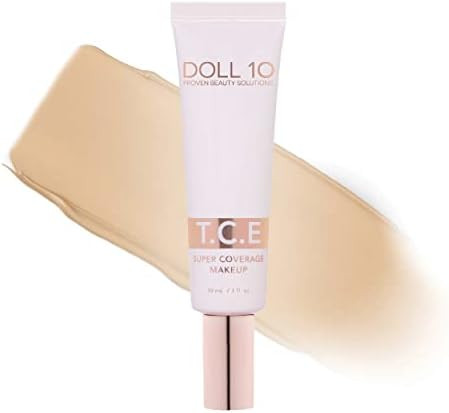 Doll 10 T.C.E. Super Coverage Serum Makeup - Full Coverage Foundation Color Correcting Brightenin... | Amazon (US)
