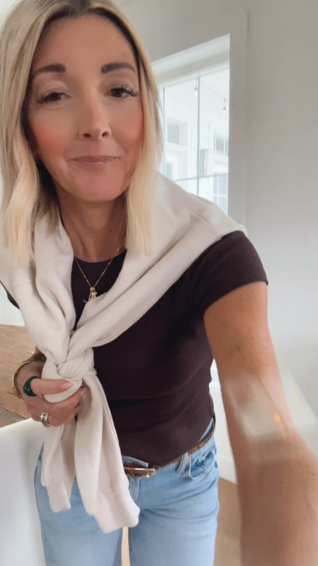 OOTD !!! Softest sweatshirt on sale today ! THESE Mother jeans are a dream , chopped raw hem ,perfect light wash for summer ,TTS … 

#LTKSpringSale #LTKootd #LTKOver40