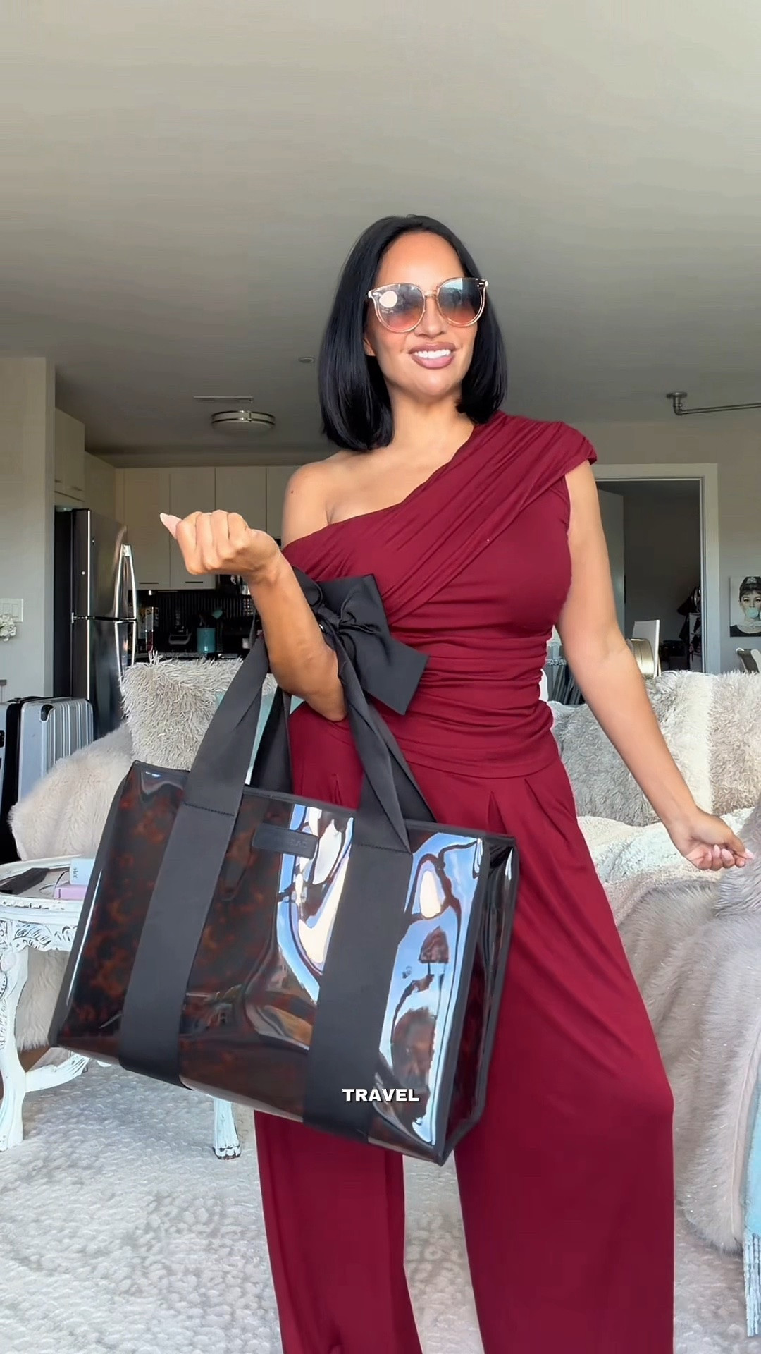 GRWM for the airport! Love this matching set for a chic travel outfit ✈️ 

WHERE TO WEAR IT: airport, loungewear, errands outfit 
STRETCH: Yes
TRUE TO SIZE: Yes
OVERALL FIT: Loose
PETITE FRIENDLY: Yes

Sizing ⬇️
5’3 
Bust: 32DD
Waist: 27”
Hips: 42”
Wearing Size M

Make sure you download the ✨FREE✨ LTK app and follow me @heyrissyrozay for all my style and beauty finds 🫶🏽

over 40 outfit ideas
petite curvy outfits

#LTKOver40 #LTKPetite #LTKTravel