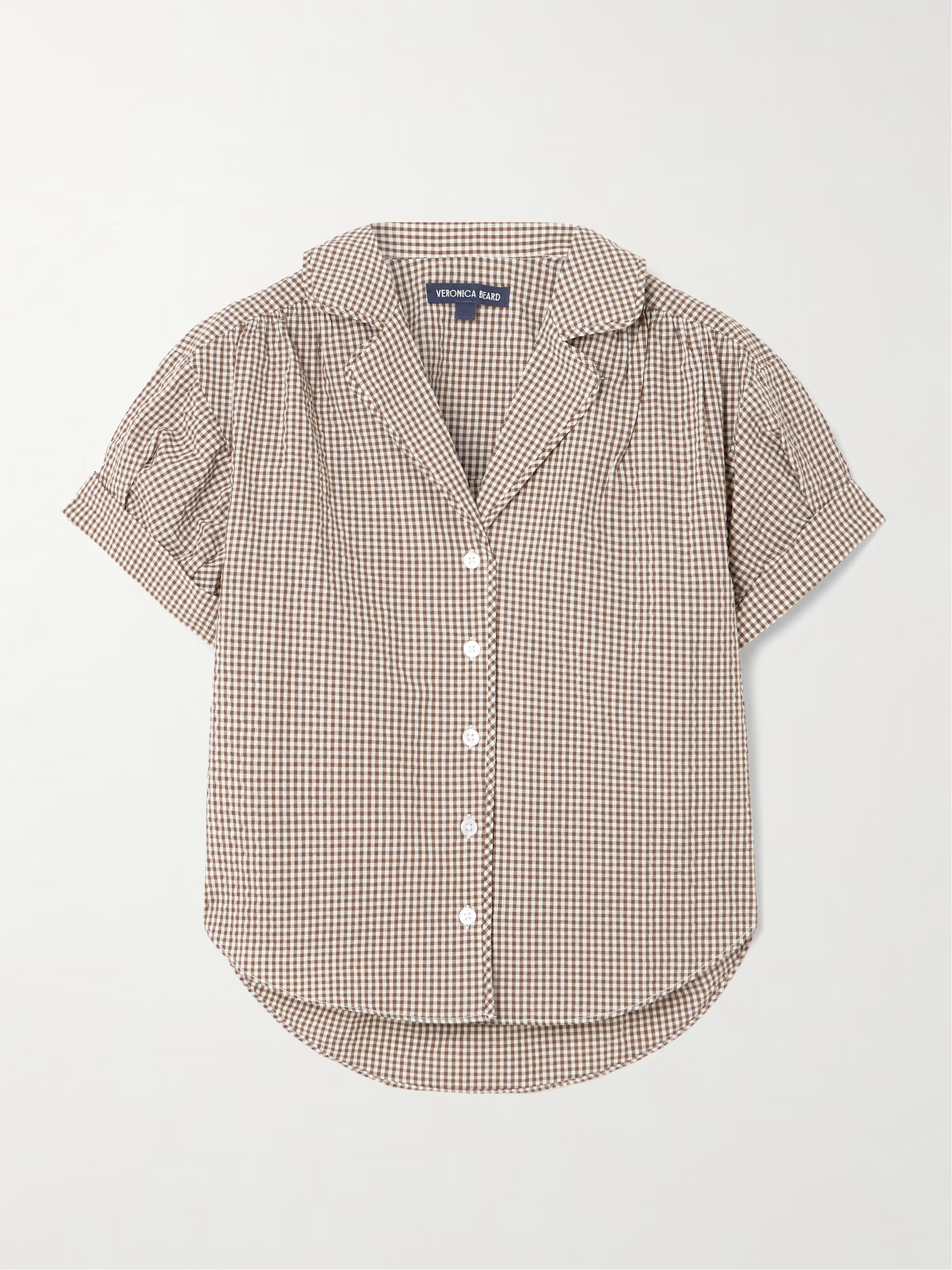 Ilene gingham cotton-blend blouse | NET-A-PORTER (UK & EU)