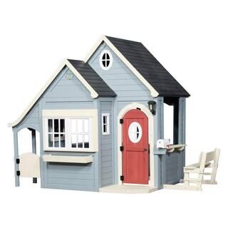 Backyard Discovery Spring Cottage Outdoor Wooden Playhouse 1902312COM - The Home Depot | The Home Depot