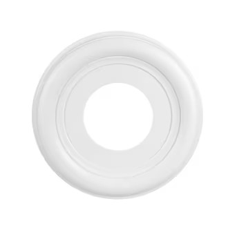 Portfolio  10-in W x 10-in L White Composite Ceiling Medallion | Lowe's