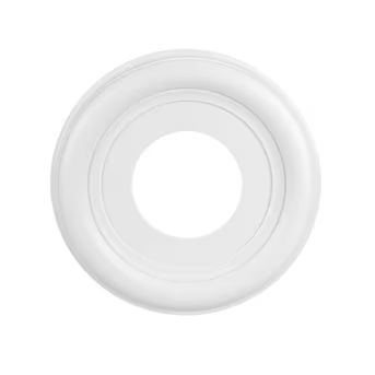 Portfolio  10-in W x 10-in L White Composite Ceiling Medallion | Lowe's