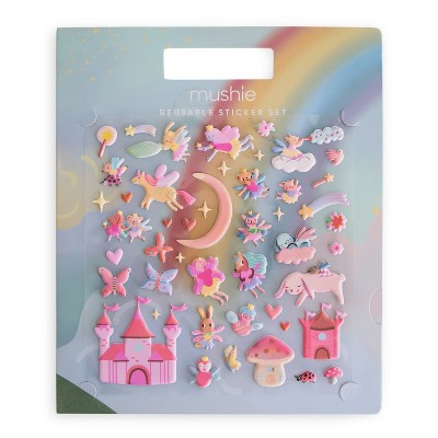 Mushie Reusable Fairies Sticker Set | Target